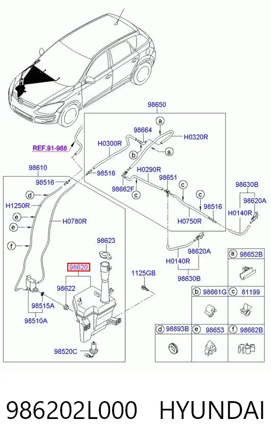 Zbiorniczek spryskiwacza szyb Hyundai I30 FD