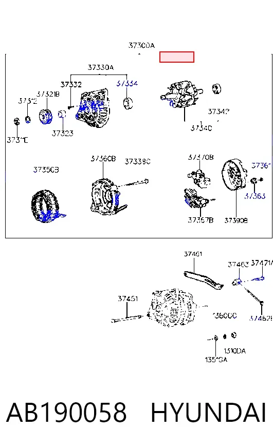 Alternator AB190058 Hyundai/Kia