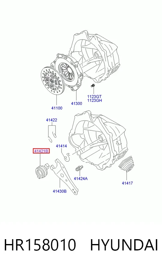 Łożysko wyciskowe sprzęgła HR158010 Hyundai/Kia