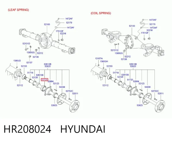 Lożysko piasty tylnej HR208024 Hyundai/Kia