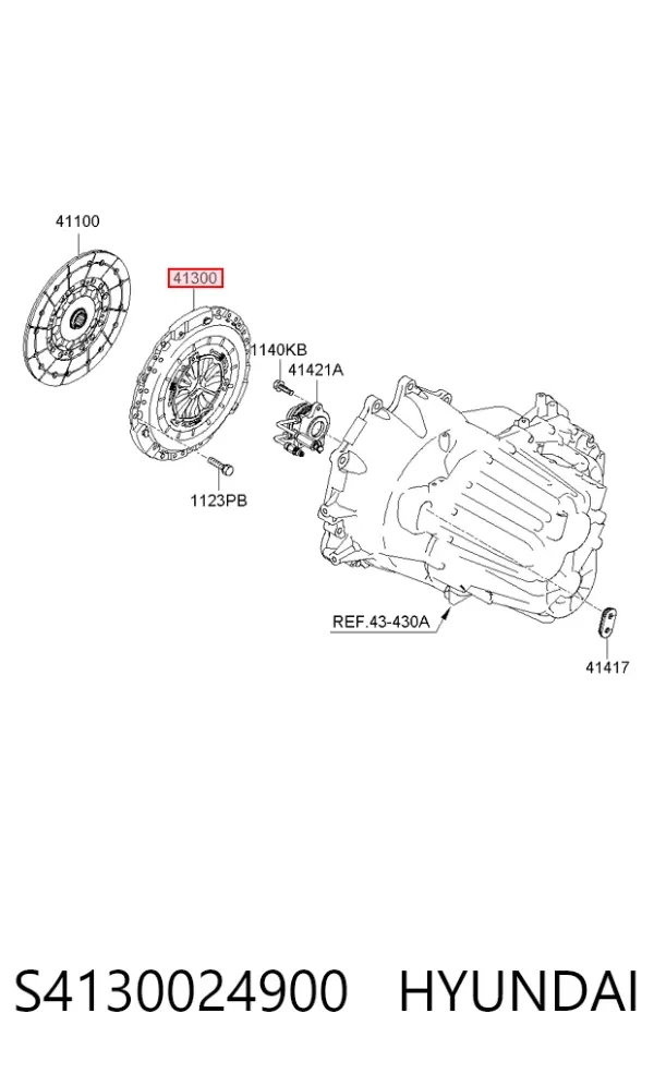 Docisk sprzęgła S4130024900 Hyundai/Kia