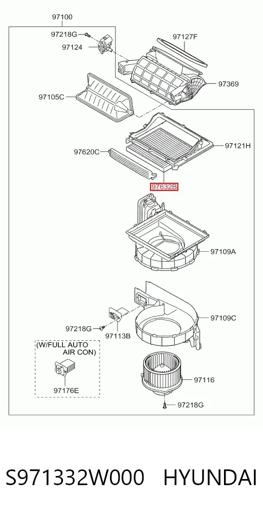 Filtr kabiny S971332W000 Hyundai/Kia