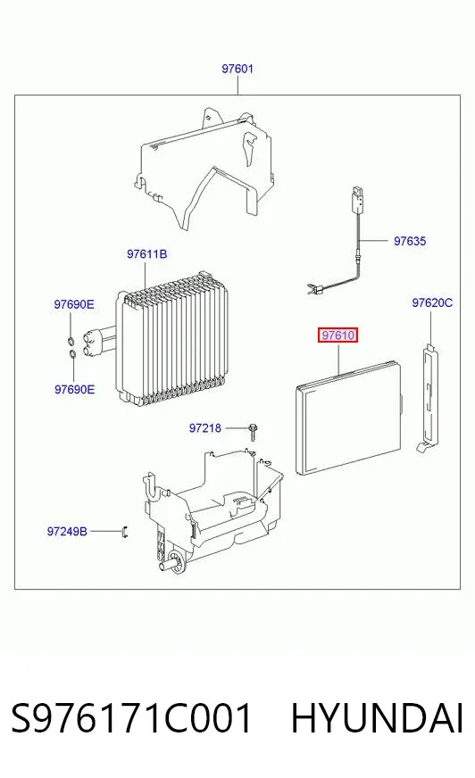 Filtr kabiny S976171C001 Hyundai/Kia