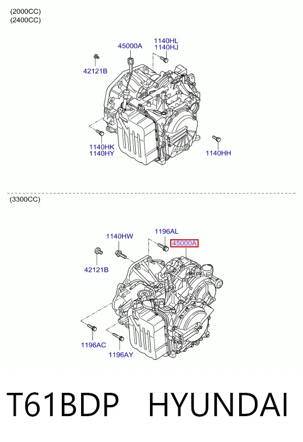 Automatyczna skrzynia biegów, kompletna Hyundai Sonata V