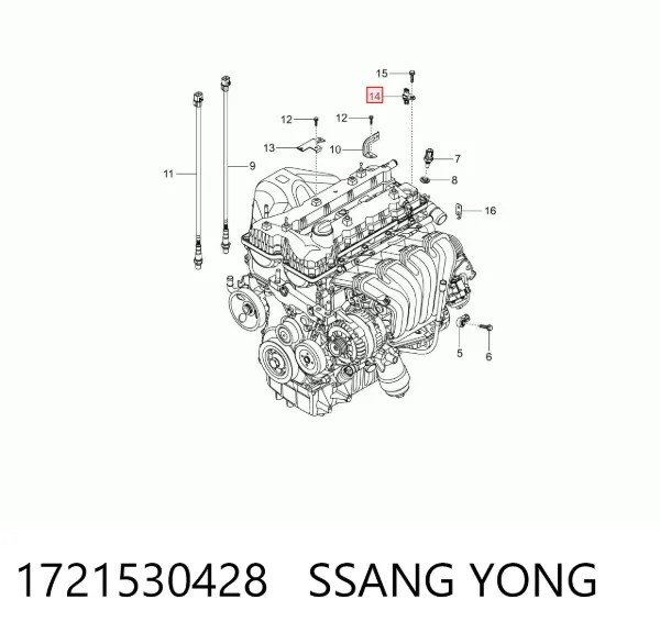 Czujnik położenia wałka rozrządu 1721530428 Ssang Yong