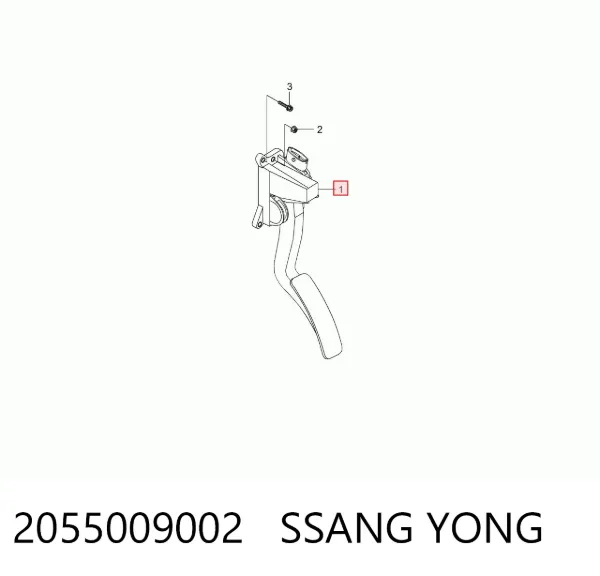 Pedał przyspieszenia (gazu) 2055009002 Ssang Yong
