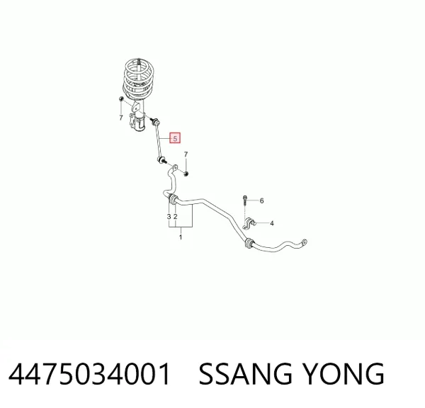Łącznik stabilizatora przedniego 4475034001 Ssang Yong
