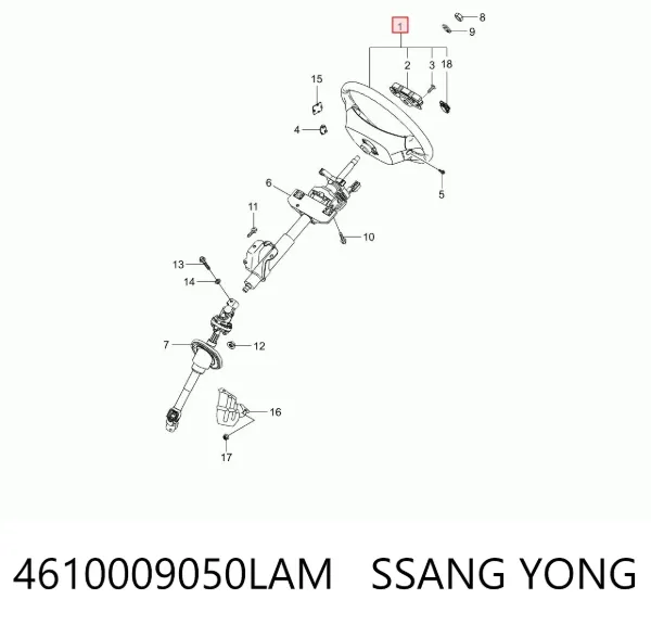 Kierownica SsangYong Kyron 
