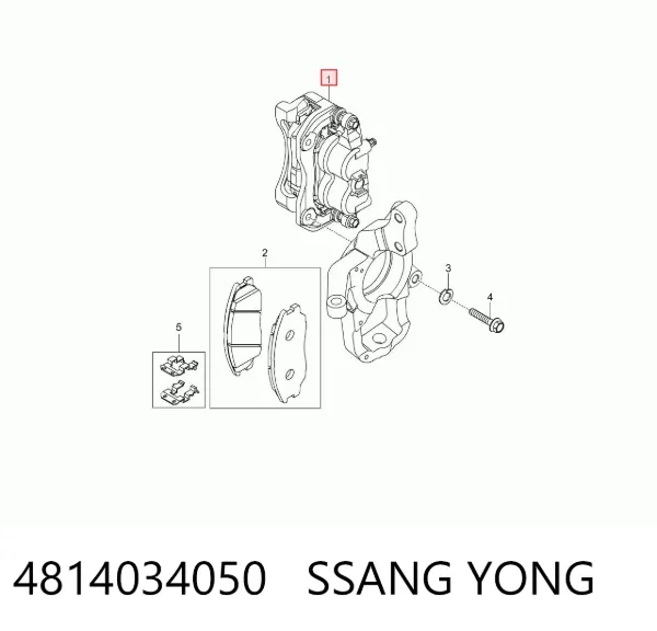 Zacisk hamulcowy przedni prawy 4814034050 Ssang Yong