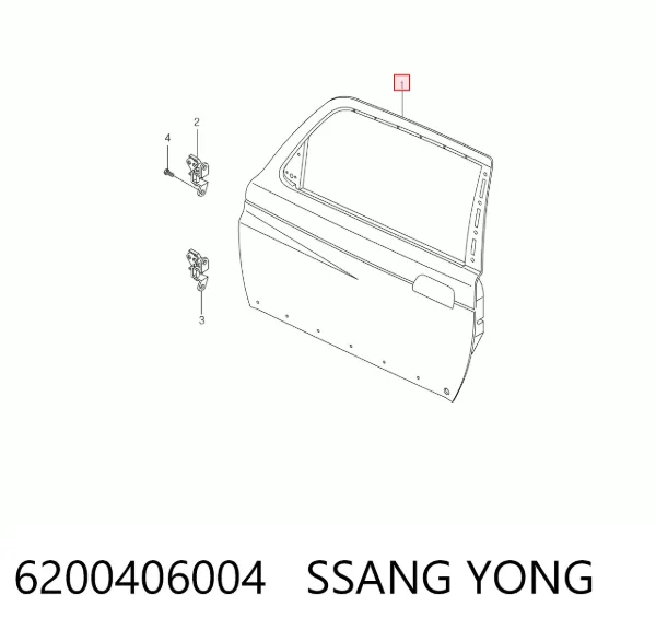 Drzwi przednie prawe SsangYong Korando 