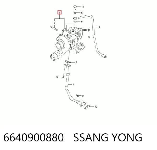 Turbina 6640900880 Ssang Yong