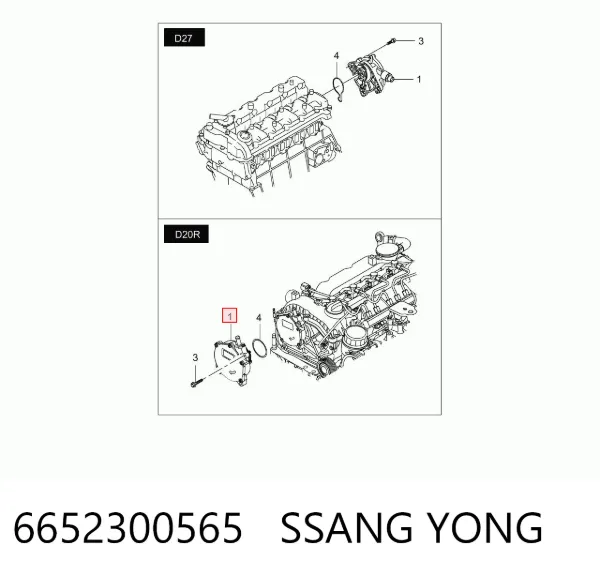 Pompa podciśnienia 6652300565 Ssang Yong