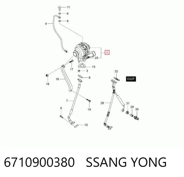 Turbina SsangYong Actyon 