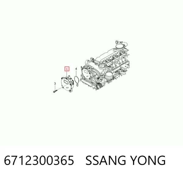 Pompa podciśnienia 6712300365 Ssang Yong