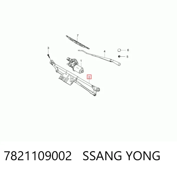 Mechanizm wycieraczek 7821109002 Ssang Yong