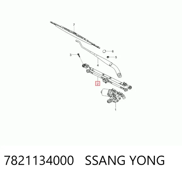 Mechanizm wycieraczek SsangYong Korando C