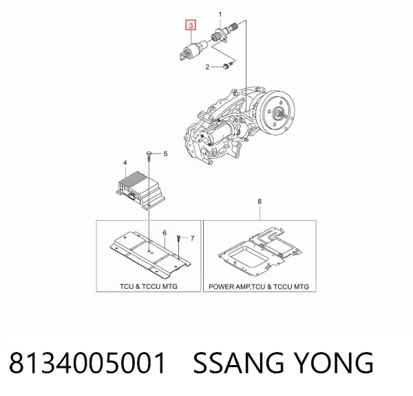 Czujnik prędkości 8134005001 Ssang Yong