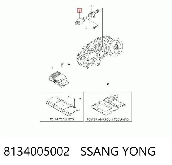 Czujnik prędkości 8134005002 Ssang Yong