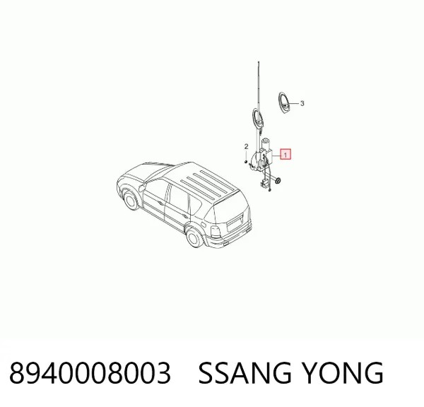 Antena SsangYong Rexton I