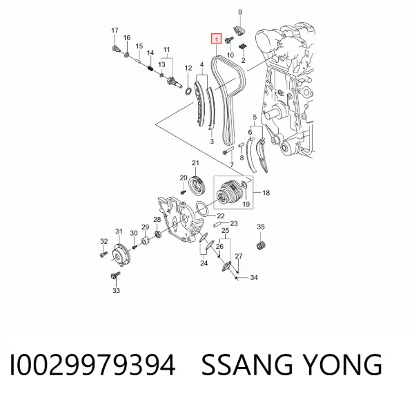 Łańcuch rozrządu I0029979394 Ssang Yong