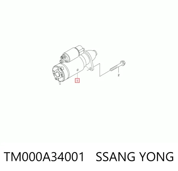 Rozrusznik TM000A34001 Ssang Yong