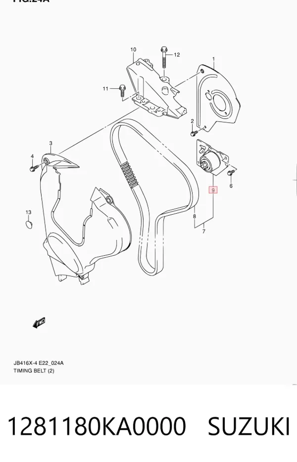 Rolka napinacza paska rozrządu 1281180KA0000 Suzuki