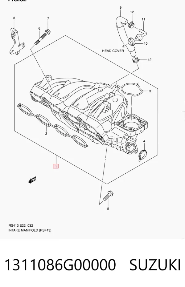 Kolektor ssący Suzuki Swift III