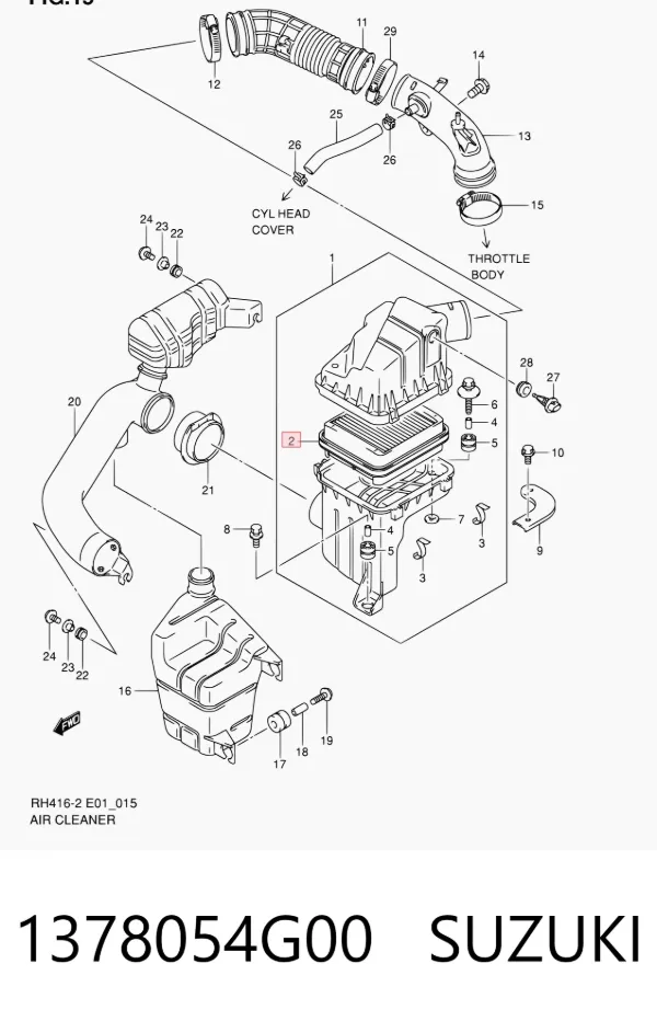Filtr powietrza 1378054G00 Suzuki