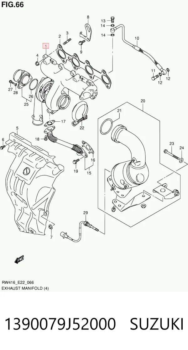 Turbina 1390079J52000 Suzuki
