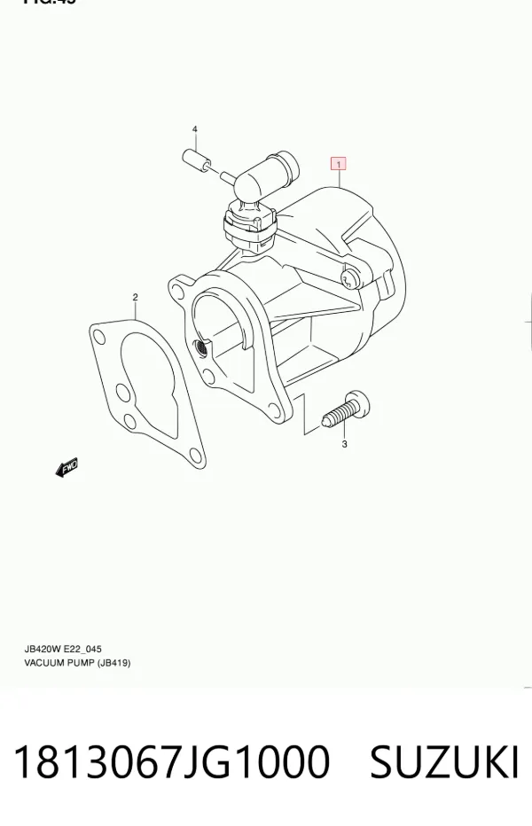 Pompa podciśnienia 1813067JG1000 Suzuki