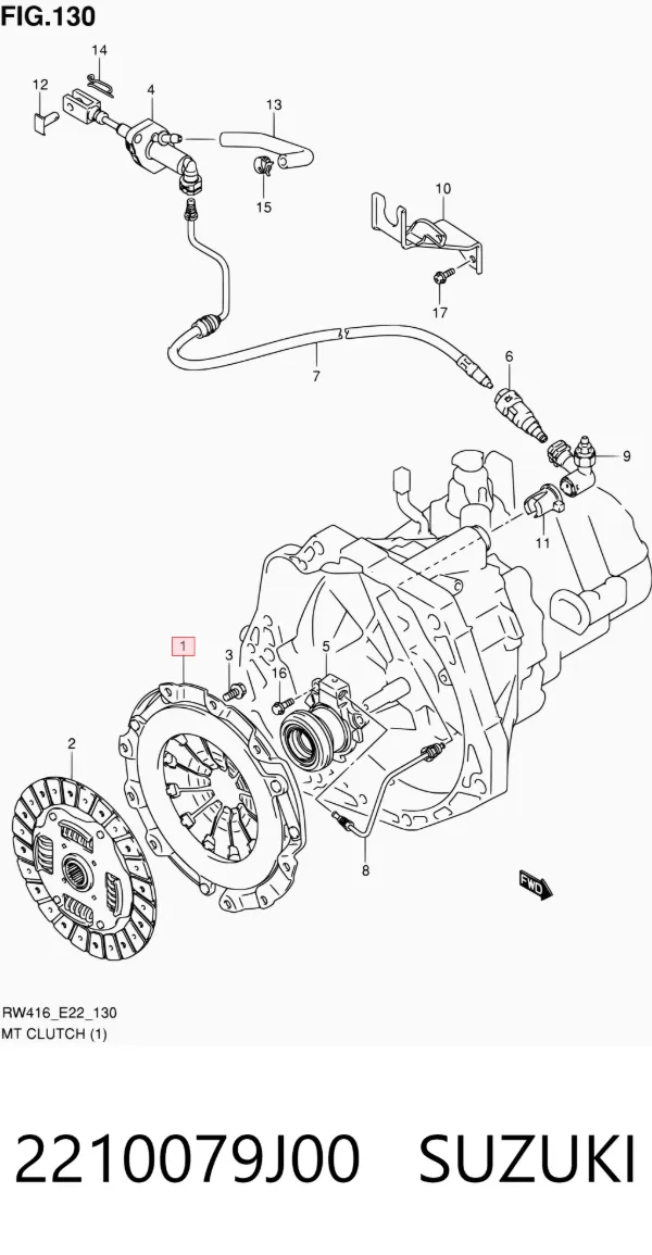 Docisk sprzęgła 2210079J00 Suzuki