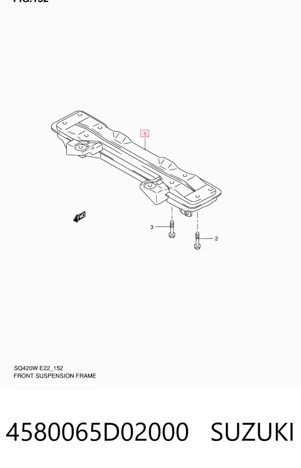 Korpus osi przedniej 4580065D02000 Suzuki
