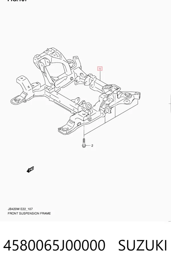 Korpus osi przedniej Suzuki Grand Vitara JB