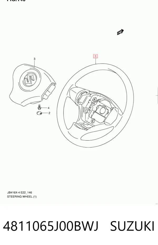 Kierownica Suzuki Grand Vitara JB