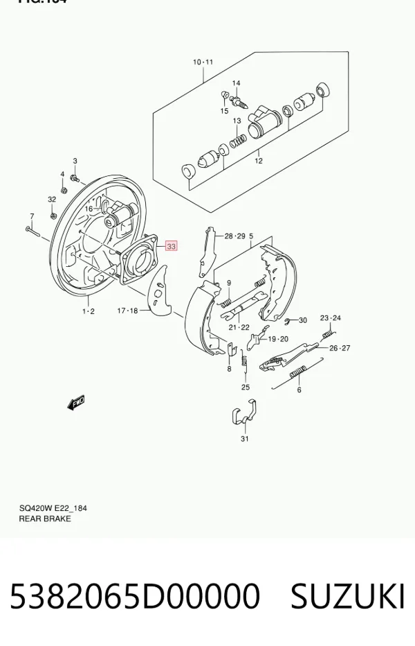 Końcówka drążka kierowniczego zewnętrzna 5382065D00000 Suzuki