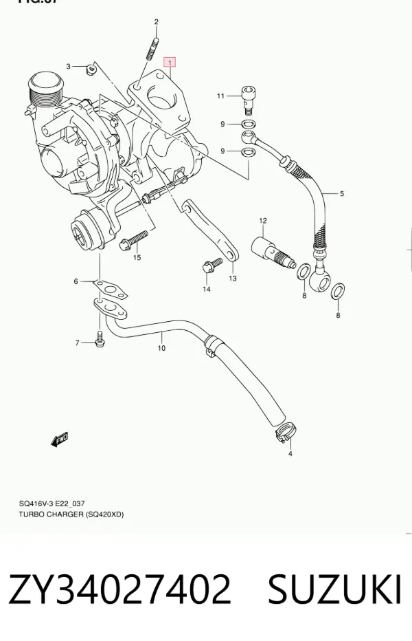 Turbina ZY34027402 Suzuki