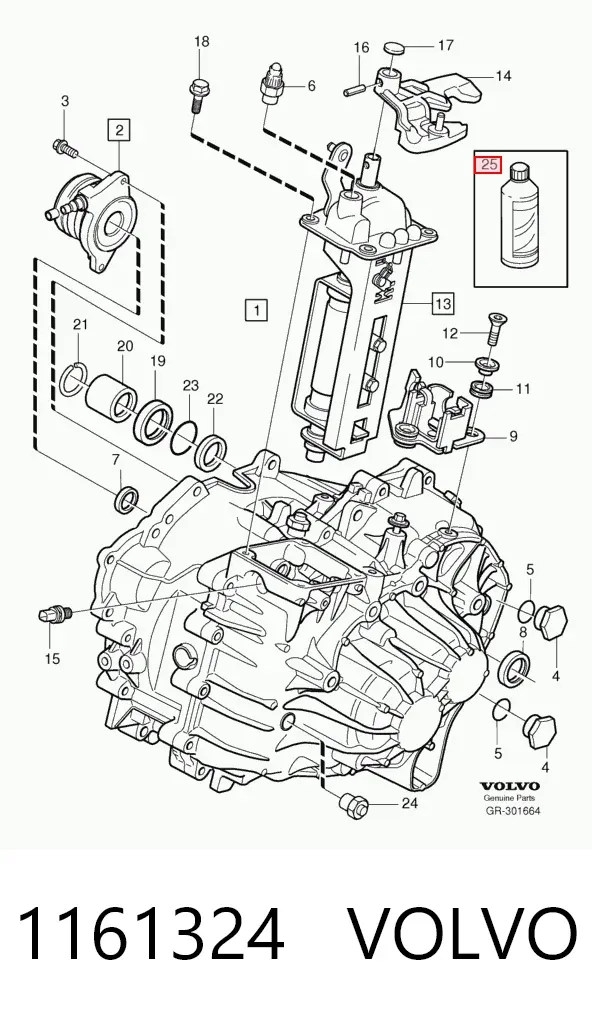 Olej przekładniowy 1161324 Volvo