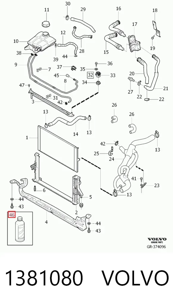 Ciecz chłodząca 1381080 Volvo