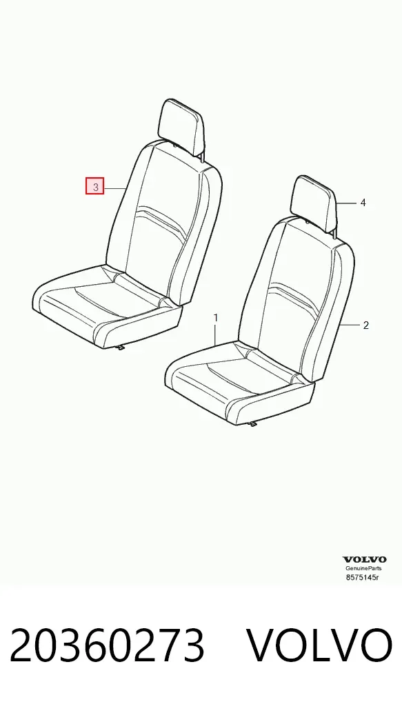 Lampa przeciwmgielna lewa 20360273 Volvo