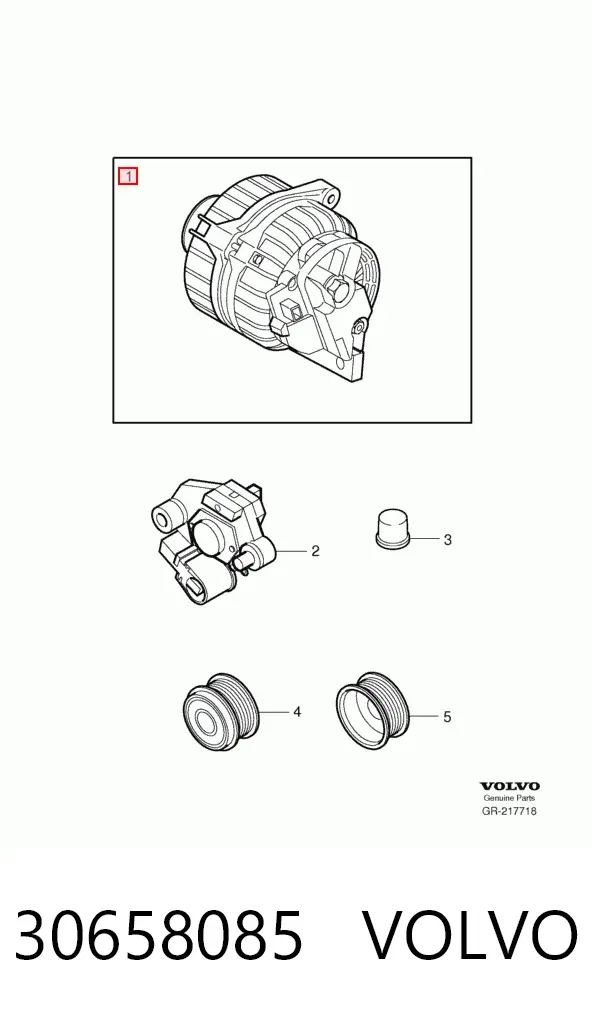 Alternator 30658085 Volvo