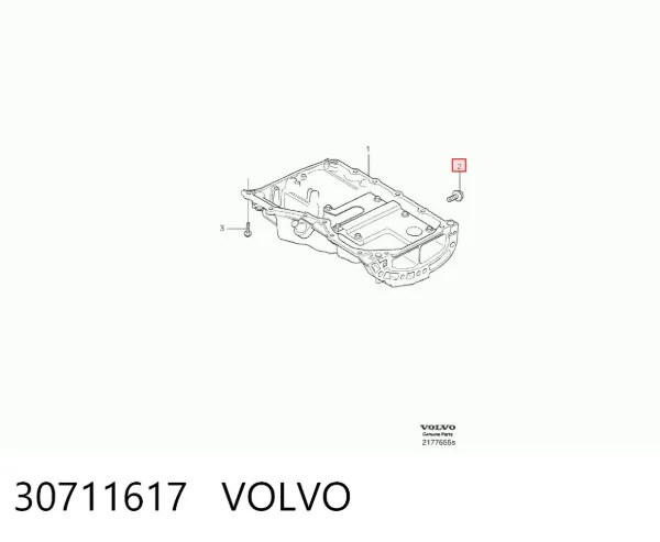 Korek miski olejowej silnika 30711617 Volvo