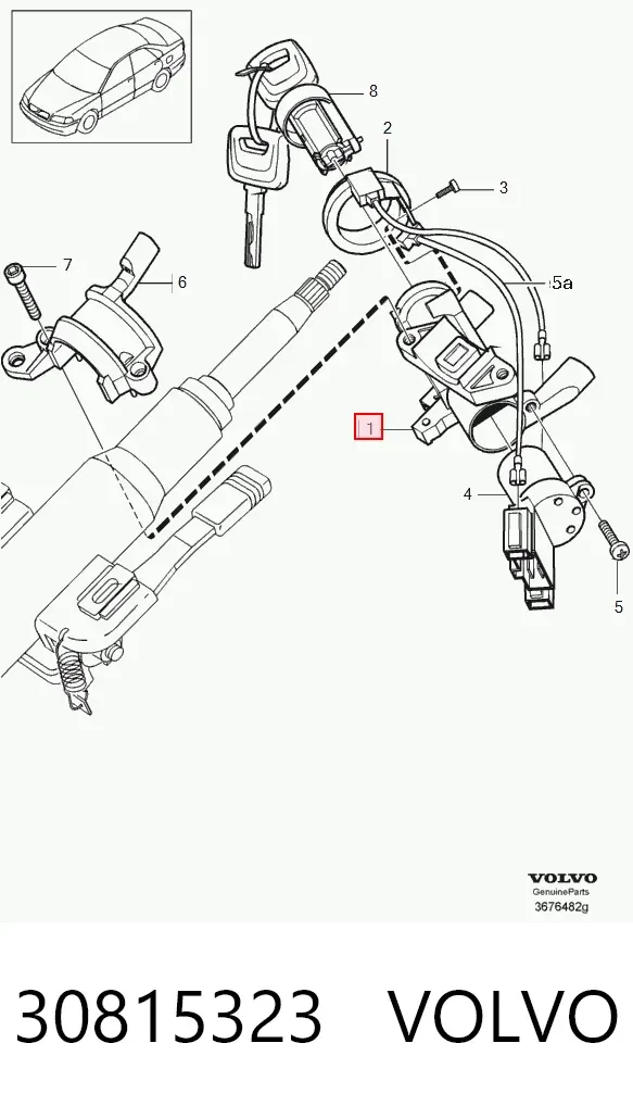 Stacyjka zapłonowa 30815323 Volvo
