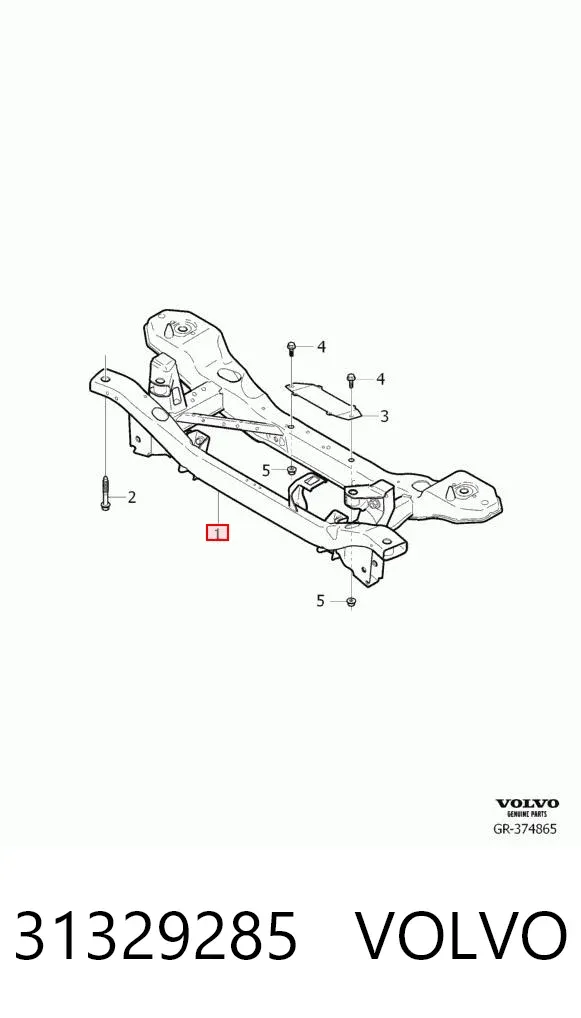 Korpus osi tylnej 31329285 Volvo
