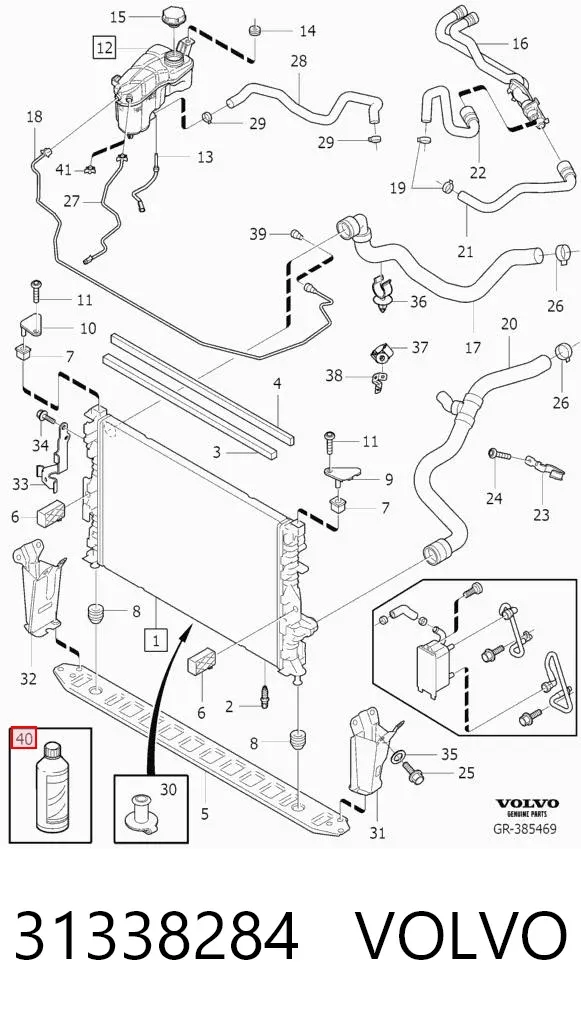 Ciecz chłodząca 31338284 Volvo
