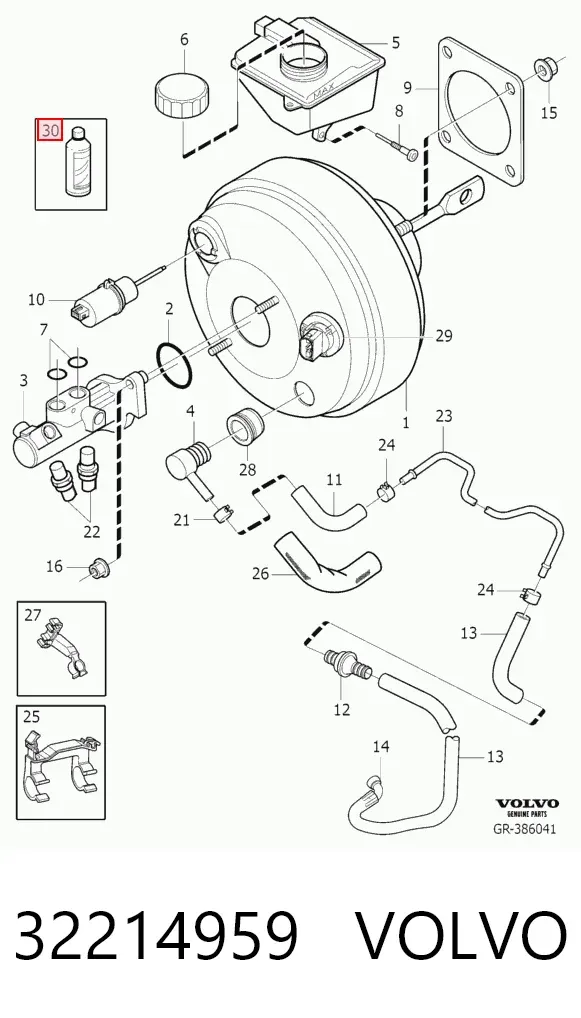 Płyn hamulcowy 32214959 Volvo