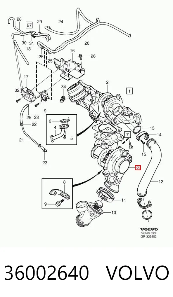 Turbina 36002640 Volvo
