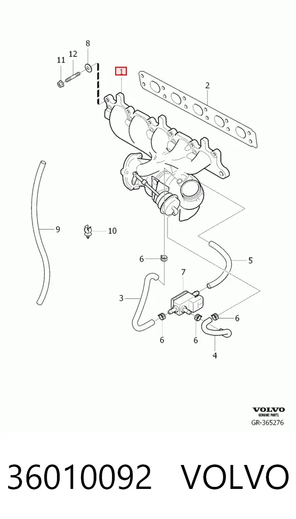 Turbina 36010092 Volvo