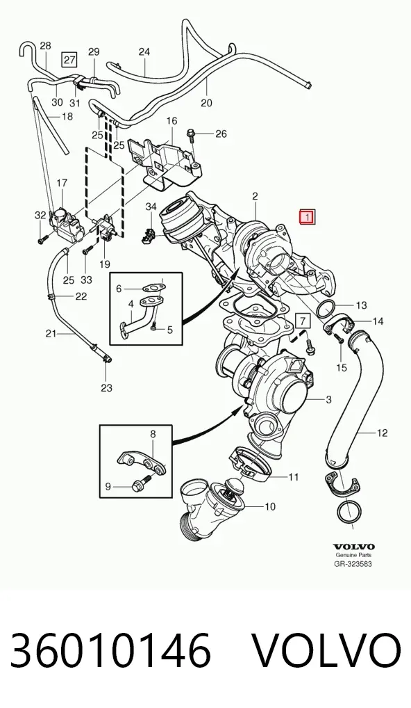 Turbina 36010146 Volvo