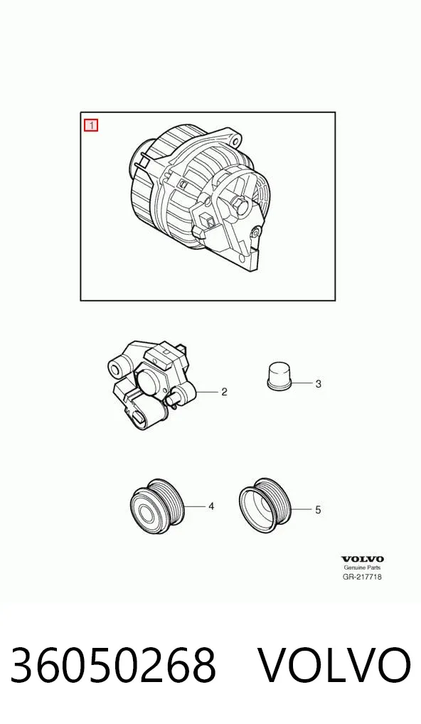 Alternator 36050268 Volvo