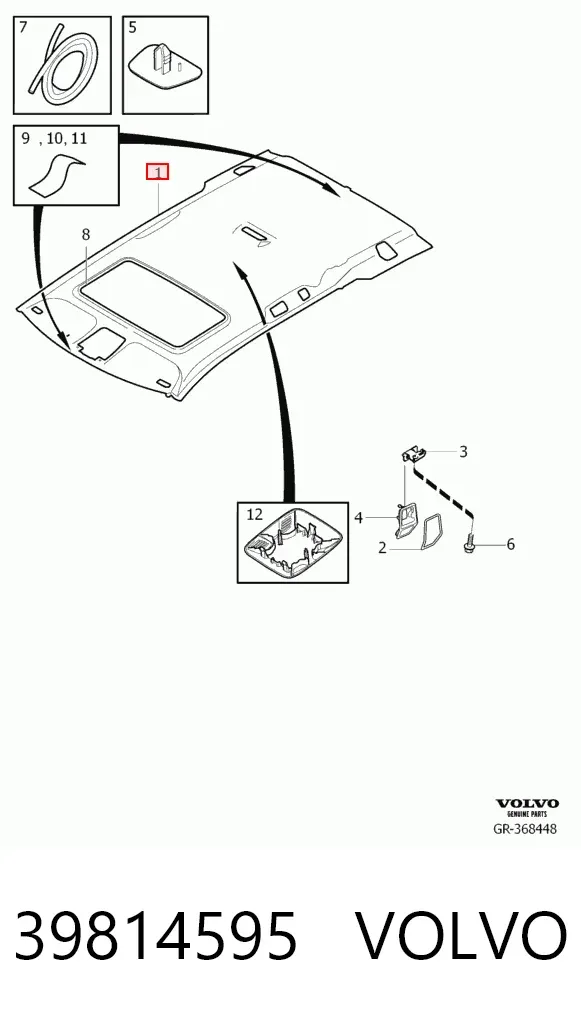 Lampa zespolona tylna lewa 39814595 Volvo